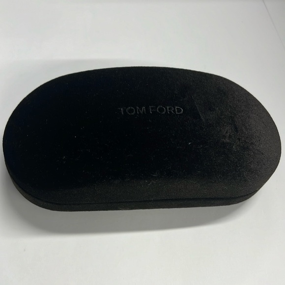 Tom Ford Large Dark Espresso Brown Velvet Sunglasses Hardshell Case - Picture 1 of 5